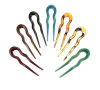 7 Pezzi Forcine per Chioma a U Ondulate in Plastica, Stile Retrò | Set, Aspetto Elegante e Leggero, per Chioma Lunghi e Folti, Uso Comodo