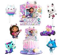 7 Pezzi Gabb Cake Topper, Decorazioni per Torte, Topper Compleanno, Décorations de Cupcakes, Bambini Decorazione, 5 Anno