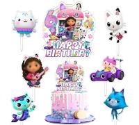 7 Pezzi Gabb Cake Topper, Decorazioni per Torte, Topper Compleanno, Décorations de Cupcakes, Bambini Decorazione, 6 Anno