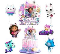 7 Pezzi Gabb Cake Topper, Gabb decorazioni per torte, Gabb Topper Compleanno, Gabb Décorations de Cupcakes, Cupcake, Bambini Compleanno Decorazione, 4 Anno Compleanno Decorazioni