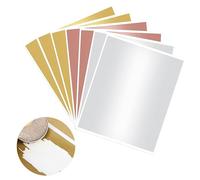 7 Pezzi,Gratta e Vinci Fai Da Te,Etichette Adesive Da Grattare,Adesivi Grandi Da Grattare,Gratta e Vinci 27x20 Cm,Per Matrimoni, Compleanni, Feste, Regali (Oro/Argento/Oro Rosa)