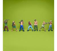 7 pezzi in scala 1:64, miniature di ladri per hobby di microdecorazione