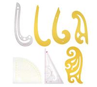 7 pezzi kit righelli da cucito modello di disegno curva francese scala di misurazione ad alta precisione per design di abbigliamento sartoria modellistica set di righelli in