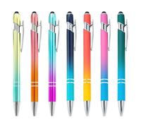 7 Pezzi Penna A Sfera Gradiente, Stilo Metallico Colorato Creativo, Impugnatura Ergonomica Comoda Maniglia Comoda, Piccolo Regalo Personalizzato.