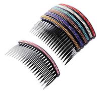 7 Pezzi Pettine per Capelli 20 Denti Strass Pettine Fermagli Clip da Sposa Capelli Pettini Accessorio per le Donne Ragazze, Colori Assortiti