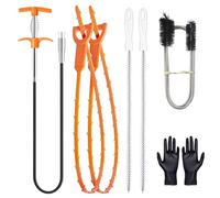 7 Pezzi Pinza Stura lavandini e Scarichi, Pulizia Scarico Lavandino, Pinze Artigli Flessibili, Flexible Forte Sbloccatore Scarico, Clamp Telescopica Prendi Oggetti, Spirale Pulizia Tubi
