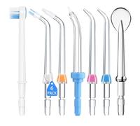 7 Pezzi Punte di Ricambio di Irrigatore Orale Ugello, Punte Idropulsore Compatibili con Waterpik Water Flosser, Alta Pressione Jet Tip Sostitutivo Accessori per Waterpik Denti Gengive
