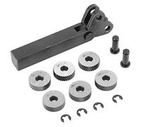 7 Pezzi Ruota Lineare Diagonale In Acciaio Nero Zigrinato 0,5 1 2 mm per Modello Superficie Macchina Utensile