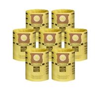 7 Pezzi Sacchetti Universali For Aspirapolvere A Secco Da 5 A 8 Galloni, Compatibili Con Aspirapolvere Da Officina, Sacchetti For Aspirapolvere Ridgid VF Da 5-8 Galloni, Gialli