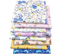 7 pezzi/set 50 x 50 cm confezione di tessuto patchwork in 100% cotone fascio di scampoli di tessuto da cucito tessuto di cotone confezione di tessuto da quilting (Serie stampa)