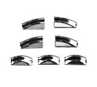 7 pezzi/set adesivi cromati for pulsanti di sollevamento finestrini auto in ABS con nastro adesivo for auto for Mercedes for A for B for CLA for GLA for classe W176 W246 C117