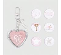7 pezzi/set Carini Y2K Mini Ali & Cuore Ciondoli per Borsa, Pendenti Borsa Note Stellari Adorabili, Perfetti per Festival Musicali, Ritorno a Scuola, Compleanni & Regali per le Vacanze Lega di zinco