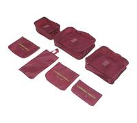 7 Pezzi Set di Organizer per Valigie da Viaggio in Oxford, Porpora | Set da Sette Pezzi, per Abiti e Articoli da Toilette, Riduce gli Spostamenti nel Bagaglio