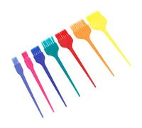 7 Pezzi Spazzola per Tingere i Capelli, Pettine Multifunzione | Set da Sette Pezzi, Punta Arrotondata e Impugnatura Antiscivolo, la Crescita, Barba, Uso Lavabile Colore Casuale