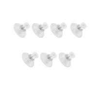 7 pezzi ventose in plastica trasparente, ventose piccole, ventose per luci fiabesche, includi dado zigrinato, per finestre, piastrelle, specchi, frigorifero, porte, tavoli, pareti