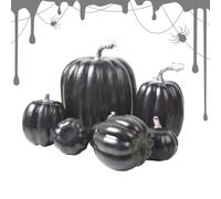 7 Piece Realistic Artificial Foam Pumpkins - Festive Autumn Table Decor