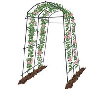 7 piedi Arco per Rampicanti da Giardino, Kalolary Tralicci Tunnel Giardino Extra Alto Pergolati Metallo Supporto Piante per Viti Rampicanti Supporto Giardino per Esterni Struttura Supporto Giardino
