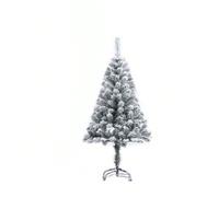 7 piedi Tree natalizio floccato a forma di neve, Trea di pino natalizio di alta qualità con cerniere artificiali festive, Ti auguro di avere una M Christmas Natale, adatto per casa, ufficio, decorazio