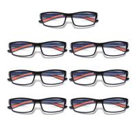 7 Pk Unisex da Uomo Blu Luce Blocco Occhiali da Lettura Nero Bianco Telaio