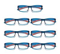 7 Pk Unisex da Uomo Blu Luce Blocco Occhiali da Lettura Nero Bianco Telaio