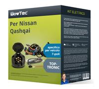 7 poli spec. kit elettrico per NISSAN Qashqai, II Tipo J11 TowTec Articolo nuovo