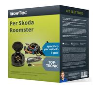 7 poli specifico per veicolo kit elettrico per SKODA Roomster, 5J TowTec Nuovo