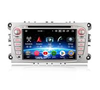 7 pollici Android 16 Autoradio Bluetooth per Ford Galaxy C-MAX Focus Mondeo S-MAX, GPS Navigatore CarPlay Android Auto WiFi 4G DSP CD DVD DAB+ USB RDS FM Canbus Comandi al Volante 8-Core 4GB+64GB