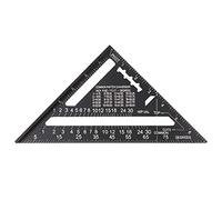 7 Pollici Rafter Quadrato In Lega di Alluminio Triangolo Metrico Scala Righello Goniometro Layout Gauge Alta Precisione Facile Leggere Strumento Lavorazione Del Legno Per Costruzione Framing