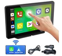 7 Pollici Schermo per Auto, Carplay Schermo Bluetooth Portatile con Apple Carplay e Android Auto, Android Auto Display con Navigazione, Controllo Vocale, Mirror Link, AUX, FM per Tutti i Veicoli