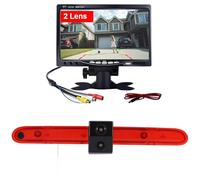 7 pollici TFT LCD schermo auto monitor + Super HD doppia fotocamera visione notturna luce freno telecamera posteriore per Toyota Proace City Verso MPV/Citroen Berlingo/Opel Combo/Peugeot Partner