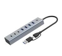 7-port Usb 3.0 Hub 5gbps Usb-c X 3