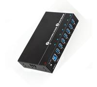 7 Port USB3.0 Ricarica Della Docking Stazione USB Da 5 Gbps Migliora Produttività E L'esperienza Intrattenimento Protezioni Sovracorrente