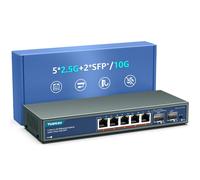 7 Porte 2,5G Switch Ethernet Umanaged 5 Port 2,5G Base T 2 Port 10G SFP