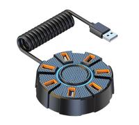 7 Porte USB 2.0 Hub Multicolore Indicatore LED Alta Velocità di Trasferimento 480Mbps per PC Laptop Esteso Cambiamento Colore Hub USB per PC
