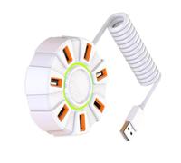 7 Porte USB 2.0 Hub Multicolore Indicatore LED Alta Velocità di Trasferimento 480Mbps per PC Laptop Esteso Cambiamento Colore Hub USB per PC