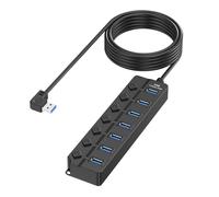 7 porte USB 2.0 hub multiporte adattatore splitter USB interruttori per più dispositivi di connessione