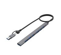 7 Porte USB 2.0USB 3.0 HUB Docking Adapter Trasmissione ad alta velocità Multi-Port USBType-c Expander per laptop, PC Computer