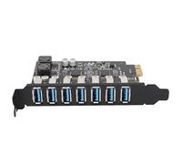 7 Porte USB 3.2 Scheda di Espansione PCIE Superspeed 5 Gbps, Trasmissione Ad Alta Velocità Alimentazione Stabile Scheda di Espansione Anteriore USB 3.2 Per Windows Server, XP, Vista, 7, 8.X, 10