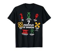 7 Principi di Kwanzaa Nguzo Saba Simboli e definizioni Maglietta