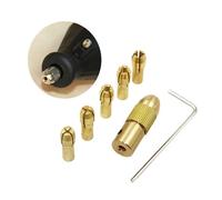 7 pz 0.5mm-3.0mm Mini Trapano Pinza Set In Ottone Mandrini Adattatore Punte for Torsione Elettronico Mandrino Strumento di Potenza utensile rotante