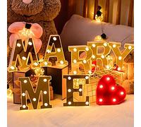 7 pz Led Light Up Lettera, MARRY ME Segno Luci per Romantico Casa Matrimonio Proposta di Fidanzamento Festa di Compleanno Decorazioni Confessione