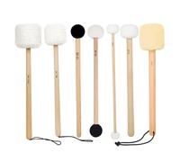 7 Pz Manico In Legno Bacchette Campana Canto Stick Con Morbido Feltro Testa Percussione Stick Per Relax Yoga