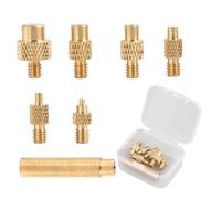 7 pz Set di strumenti di inserimento filettati in metallo, punte di saldatore universali per M2 a M8, compatibile con accessori di stampa 3D