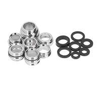 7 Pz/set Kit Adattatore Rubinetto Maschio Femmina con Guarnizione Set Adattatore Aeratore in Ottone per Tubo da Giardino Lavello della