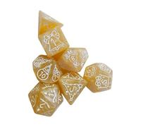 7 pz/set Poliedrico Acrilico Dadi Multi-faced Varie Forma Gioco Digitale per Club Partito Famiglia Gioco Da Tavolo Puntelli Gioco Da Tavolo