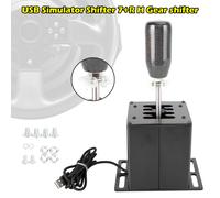 7+R USB Simulator Shifter H Gear shifter Fits Logitech G29 G920 Volante PC Nero