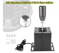 7+R USB Simulator Shifter H Gear shifter Fits Logitech G29 G920 Volante PC Nero