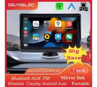 7 "Radio per auto portatile universale Carplay Android auto GPS WIFI BT5.0 AUX FM Touch Screen Lettore video multimediale per auto B600A