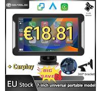 7 "Radio universale per auto Wireless Carplay Android Auto Specchio portatile Link AUX Dual USB per Benz BMW VW Touchscreen Riproduzione video CP7 Caplay
