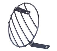 7" Retro Headlight Grill Cover Lamp Metal Mask Protect Side Mount fr Motorcycle